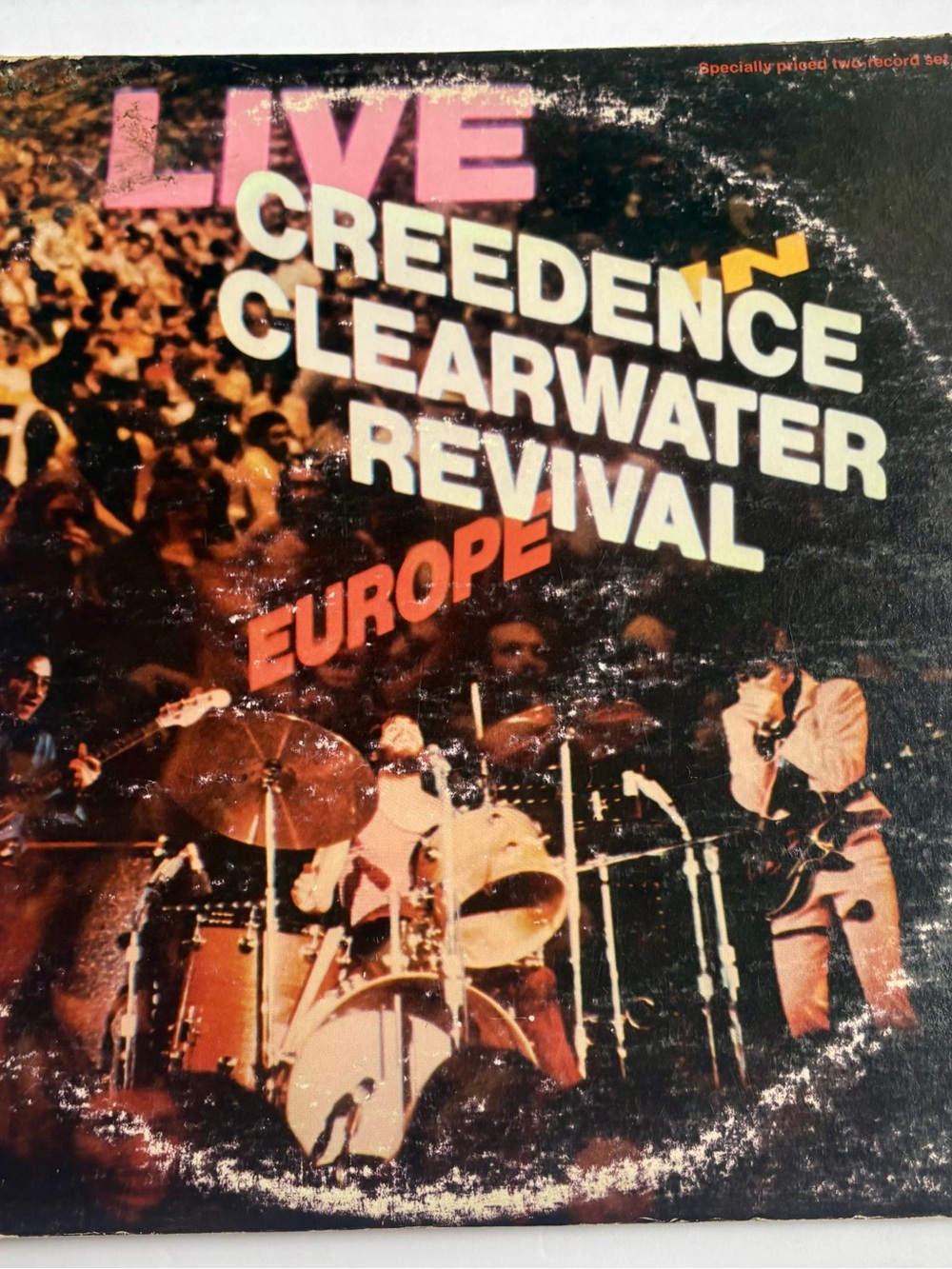 Creedence Clearwater Revival Live In Europe 1973 2LP PROMO G VG VG